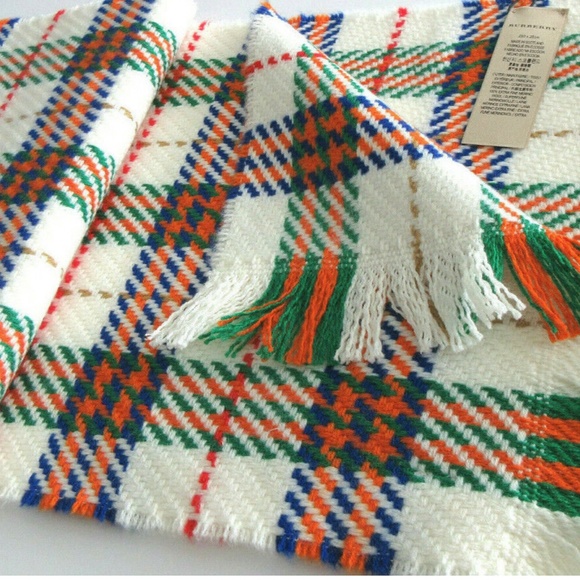 Burberry Extra Fine Merino Wool Vintage Nova Check Scarf Muffler - Picture 5 of 7